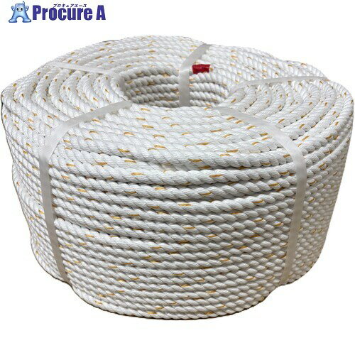 ユタカメイク ロープ エスロンキング(ポリエステルロープ3ツ打) 34mm×200m SK34-200 1巻 ■▼708-3085 【送料都度見積】※車上渡し(2)