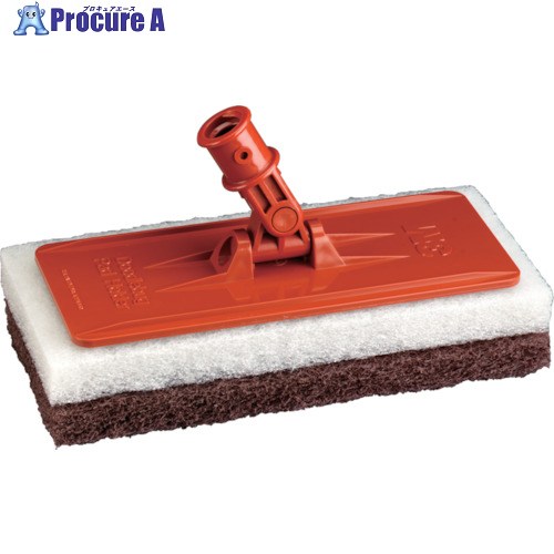 3M パッドホルダー NO.6472 95X227mm 茶・白パッド各1枚付属 6472 1個 ▼000-1601