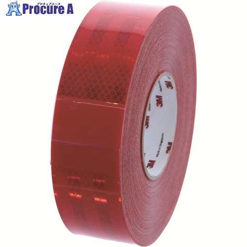 3M DGコンスピキュイティ反射シート 53.5mmX50m 赤 983-72 53.5 1巻 ▼194-7816