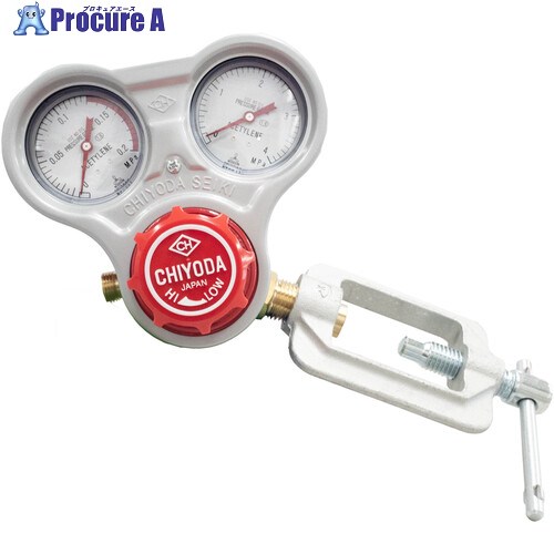 千代田 アセチレン用調整器スタウトフリースライド枠式 SRA 1個 ▼355-2608