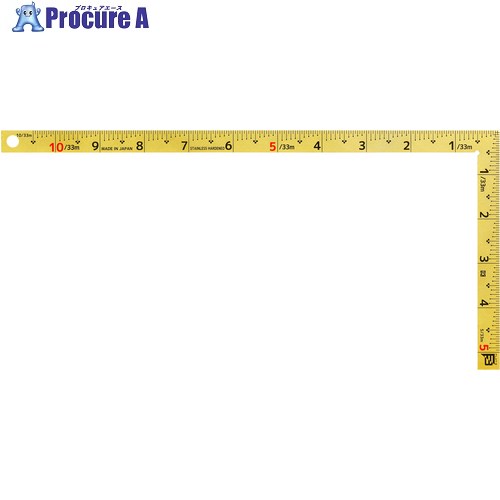 SK 曲尺 フラット3 1尺/30cm 併用目盛 FLAT3-G1030CS 1個 ▼661-4105