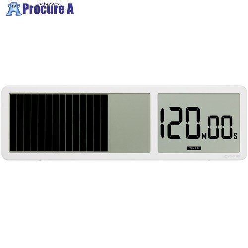 KING JIM ビジュアルバータイマー 大型 シロ VBT100-W VBT100-W 1台 ■▼709-0215 【送料都度見積】