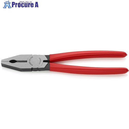 KNIPEX ペンチ プラスチックハンドル 250mm 0301-250 1丁 ▼471-3320