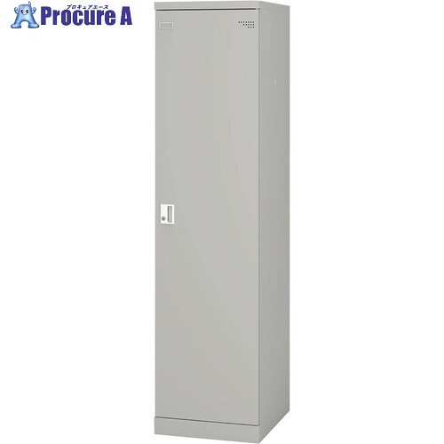 IRIS スチールロッカー SLタイプ シリンダー錠/1人用ワイド グレー SL-01CW-GR 1台 ■▼709-6671 【送料都度見積】