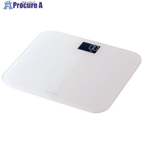 ELECOM エクリア体重計 S03シリーズ ホワイト HCS-S03WH 1台 ■▼711-4555