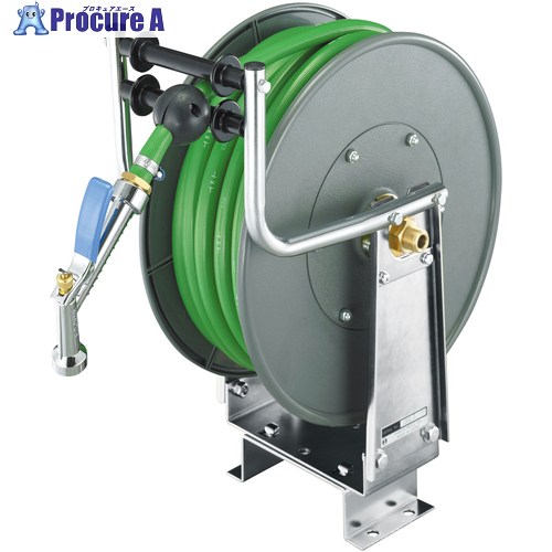 TRIENS 水用ホースリール 屋外用 内径12.7mm×10mガン付き SWR-410P-S 1台 ■▼708-7303