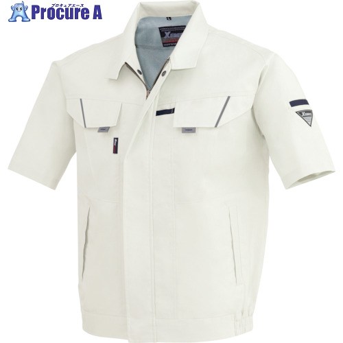 XEBEC 【2025今季完売】 半袖ブルゾン7561-22-LL シルバーグレー 7561-22-LL 1着 ■▼861-6485 【送料都..