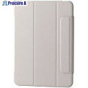 ELECOM iPadAir11インチ M3/M2用フラップケース 薄型軽量 背面クリア フレーム グレージュ TB-A25MWVFCGB 1個 ■▼703-1901