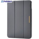 ELECOM iPad11インチ A16用フラップケース CHICSTYLE 背面クリア チャコールグレー TB-A25RWVJM3GY 1個 ■▼703-1925
