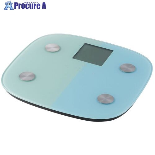 ELECOM エクリア体組成計 FS010シリーズ ブルー HCS-FS010BU 1台 ■▼704-7981