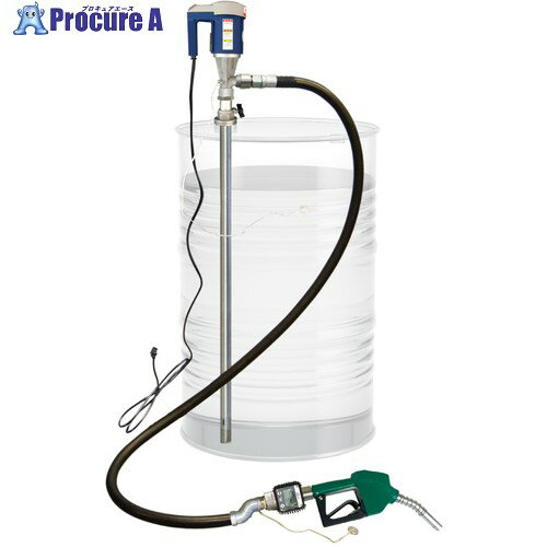 アクアシステム 電動式ドラム缶用ポンプ(オートストップ・手元流量計付) TDP1-ATNK24 1台 ■▼582-6622