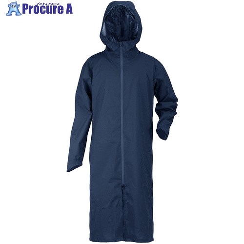 カジメイク 7591 バッグインレインコート ネイビー M 7591-55-M 1着 ■▼710-2981 ※個人宅様送り不可