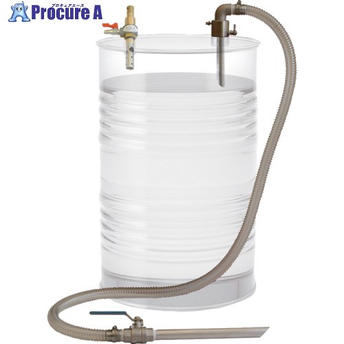 アクアシステム 吸入専用 アルミ製エア式ドラムポンプ セパレート型 APDQS-32 1台 ▼509-5310