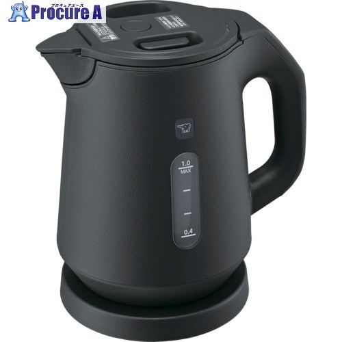 ZOJIRUSHI 電気ケトル CK-KA10 1.0L スレートブラック CK-KA10-BM 1本 ▼697-7203