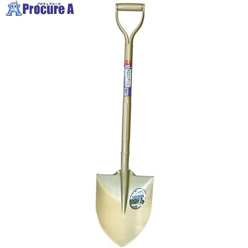 金象 ショベル(パイプ柄) 本職用刃付ショベル 丸形 000505 1本 ▼382-0050