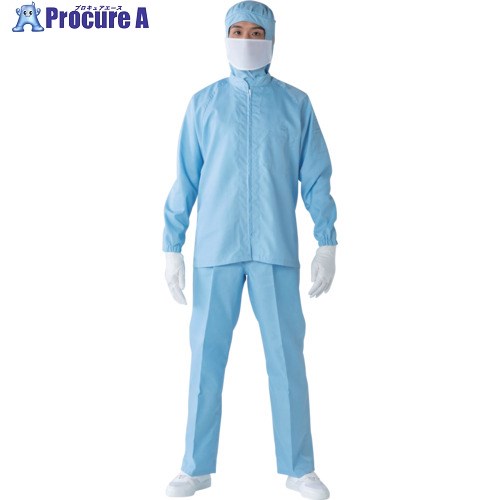 TriApex クリーンスーツ上衣 FS215C ブルー 4L FS215C-02-4L 1枚 ■▼390-5097 【送料都度見積】