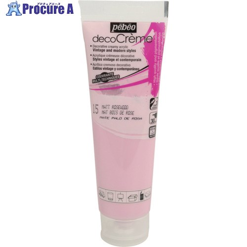 Pebeo デコクリーム 120mlマット ローズウッド 089015 1本 ▼555-9444
