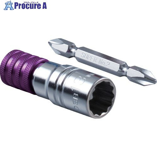 スーパー 電ドル用ビットソケット(ビット着脱式)六角対辺:13mm DSB13 1個 ▼167-7293 ●YA513