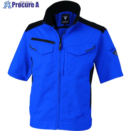 XEBEC 半袖ブルゾン1531-46-5L ロイヤルブルー 1531-46-5L 1着 ■▼697-3605 【送料都度見積】