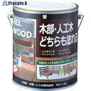 BANーZI 木部・人工木用塗料 ALL WOOD 1.6L 艶消しオーク K-ALW/L16TE2 4缶 ■▼520-6336 【送料都度見積】(4)