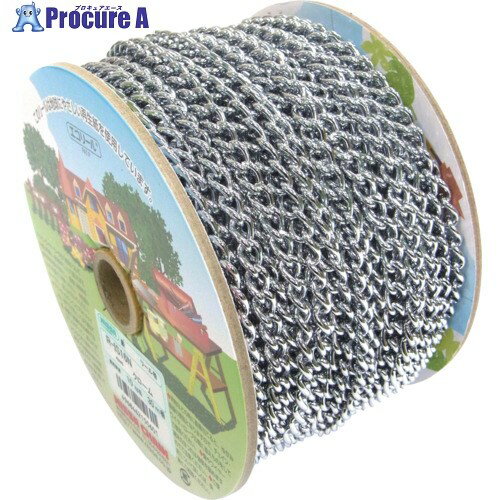 ニッサチェイン 代用クローム鉄Sマンテル 30m巻 R-IS16N-CR 1巻 ▼127-7194