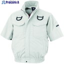 XEBEC 空調服半袖ブルゾン(ハーネス対応)XE98107-22-4L シルバーグレー XE98107-22-4L 1着 ■▼697-0413 【送料都度見積】(4)