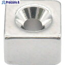 TRUSCO ネオジム角形磁石 皿ねじ穴付 6MM×6MM×4MM M1.6 1個入 T06K04-M1.6 1個 ▼207-6191