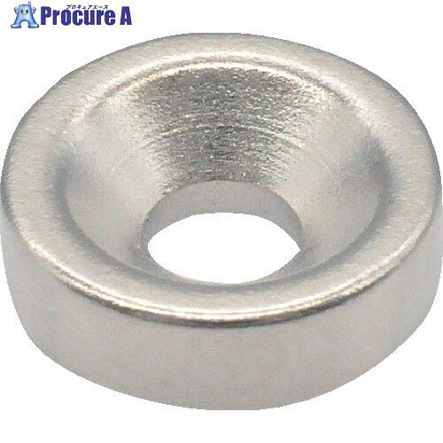 TRUSCO ネオジム丸形磁石 皿ねじ穴付 外径10mmX3mm M3 1個入 T10R03-M3 1個 ▼836-4807