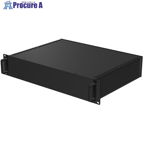 タカチ 取手付ヒートシンク式ラックケース HYRH88-43-33BB 1台 ■▼252-4789