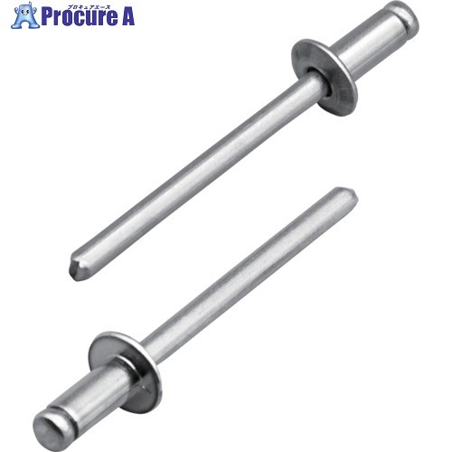 エビ ブラインドリベット(アルミ/アルミ製) 4-4(1000本入) 箱入 NA44A 1箱 ▼683-0972 ●YA513