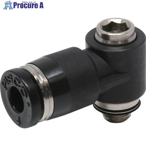 PISCO チューブフィッティング POL4-M5W 10個 ■▼556-6642 【送料都度見積】