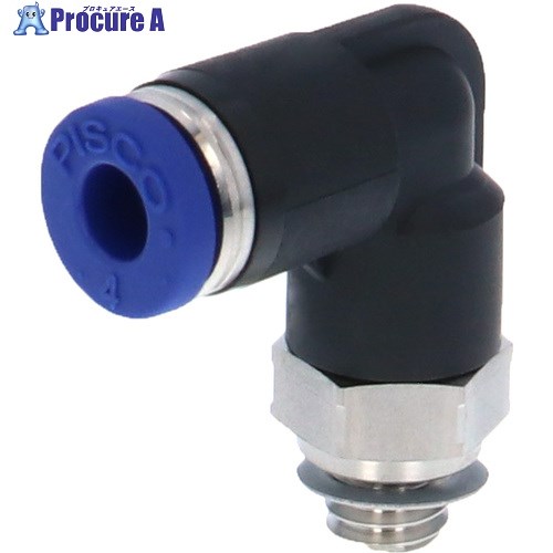 PISCO チューブフィッティングSUS304 PL4-M6SUS 1個 ■▼558-7355 【送料都度見積】