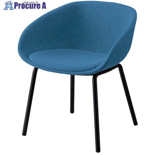 NAIKI ミーティングチェアー(4本脚 ラポ E440型/背座:ターコイズ E440FSB-TS 1脚 ■▼693-1652 ※個人宅様送り不可