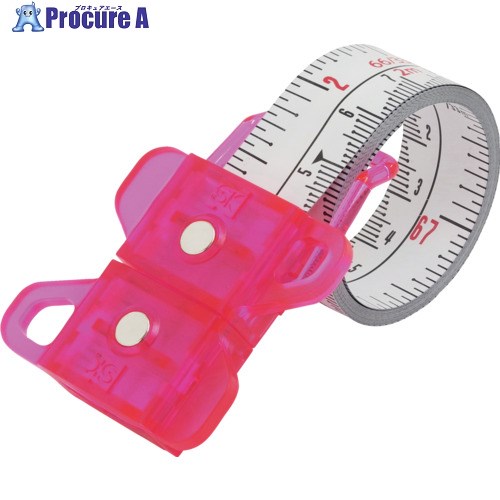 SK スパイラルメジャー 尺相当目盛 ピンク SMT-1920SPI 1個 ▼610-0458