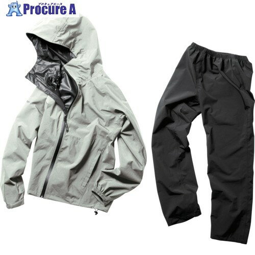 Makku フレックスフィットレインスーツ グレー M AS513017 1着 ▼667-2040 Makku フレックスフィットレインスーツ グレー M AS513017 1着 ▼667-2040