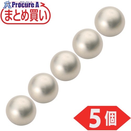 TRUSCO まとめ買い ネオジム磁石 ボール型 外径5mm シルバー 5個入 NB5-SV-5P 1パック ▼698-0346