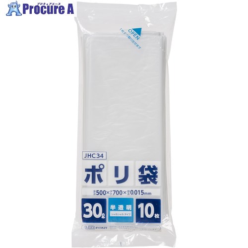 ジャパックス 30Lポリ袋(HD)半透明 コンパクト JHC34 60冊 ■▼577-8893 【送料都度見積】 ジャパックス 30Lポリ袋(HD)半透明 コンパクト JHC34 60冊 ■▼577-8893 【送料都度見積】