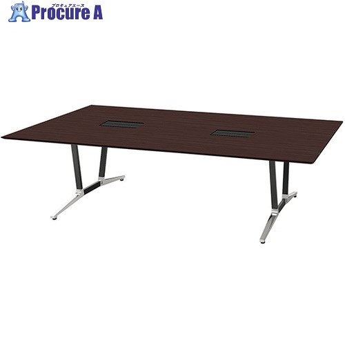 NAIKI ミーティングテーブル(舟底配線付 アドコード ADC型/天板:マスターオーク 脚部:ポリッシュ/W2800..