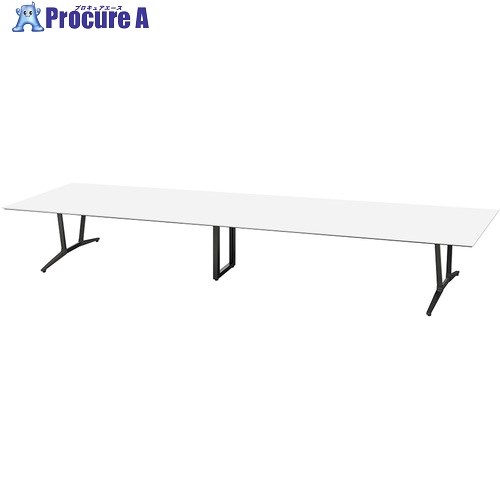 NAIKI ミーティングテーブル(舟底) アドコード ADC型/天板:ホワイト 脚部:ブラック/W4800×D1200 ADC4812AK-BBH 1台 ■▼691-8119 ※個人宅様送り不可