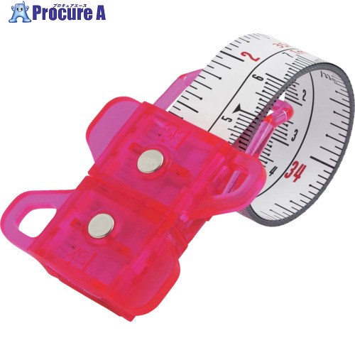 SK スパイラルメジャー 尺相当目盛 ピンク SMT-1910SPI 1個 ▼610-0466