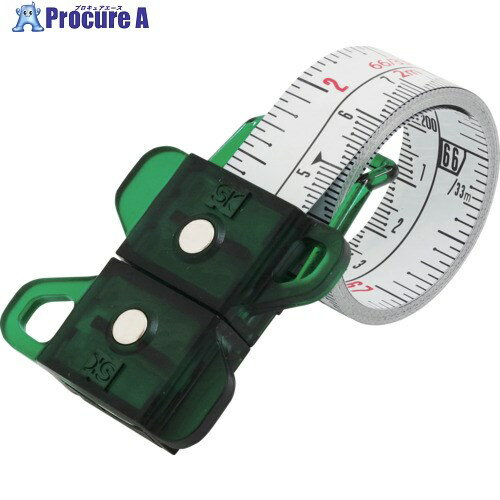 SK スパイラルメジャー 尺相当目盛 グリーン SMT-1920SGR 1個 ▼610-0482