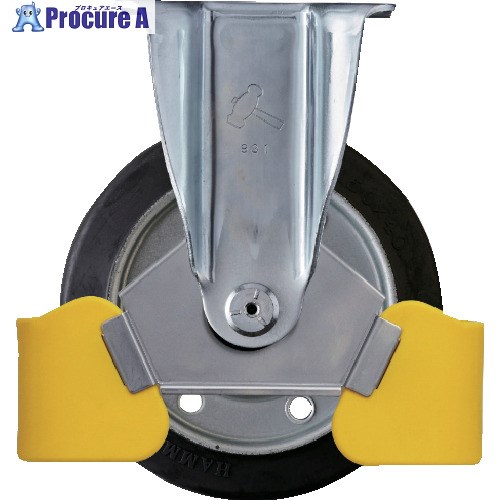 ハンマー フットガード付 固定式ゴム車輪(スチールホイール・ローラーベアリング)150mm 420SRP-RB150WY3 1個 ▼696-5215