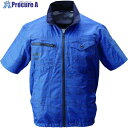 サンコー 圧倒的に冷える「冷蔵服4 半袖」 ネイビー5L バッテリーセット TKWE25SNV5LSP 1S ▼699-0575