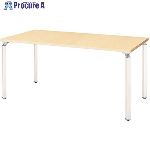 NAIKI ミーティングテーブル ウエイク WK型/天板:シルクウッド 脚:クリアーホワイト/W1500×D750×H720 W..