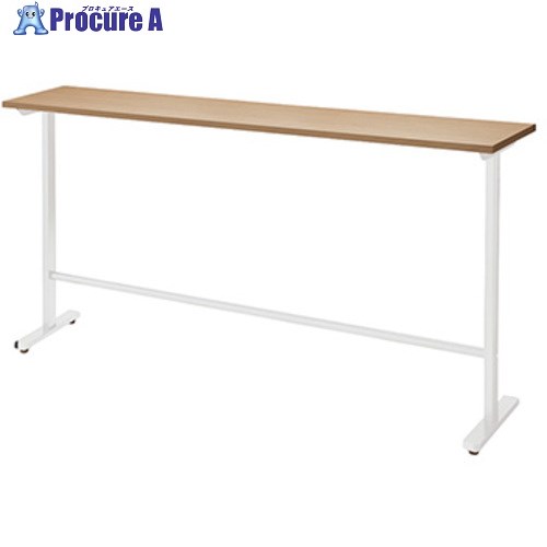 NAIKI ミーティングテーブル(配線無/カウンターテーブル モプト MP型/天板:サンドオーク 脚:クリアーホ..