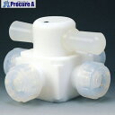 フロンケミカル フッ素樹脂(PTFE)四方バルブ圧入型 φ12 NR0005-004 1個 ■▼734-4112 【送料都度見積】