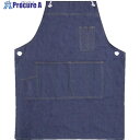 トオケミ デニムエプロン(胸付・ロープ紐タイプ)ネイビー F 251-NAVY 1枚 ▼660-6930