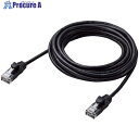 ELECOM CAT5e準拠やわらかLANケーブル3m(ブラック) LD-CTY/BK3 1本 ■▼539-6565