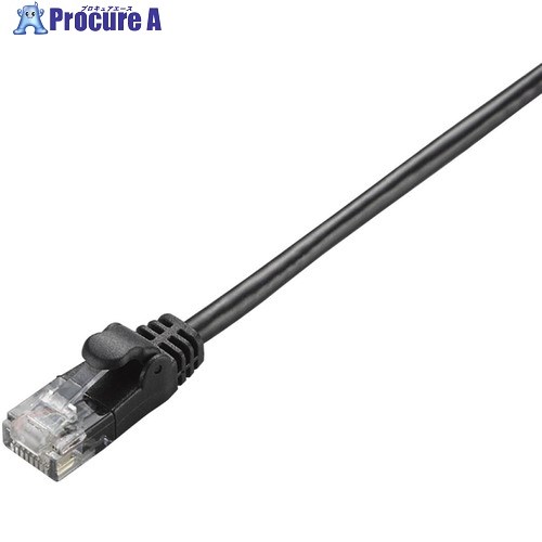 ELECOM CAT6準拠GigabitやわらかLANケーブル15mブラック LD-GPY/BK15 1本 ■▼539-9378