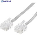 ELECOM スリムモジューラケーブル6極4芯/15m(ホワイト) MJ-15WH 1本 ■▼540-3065【代引決済不可】